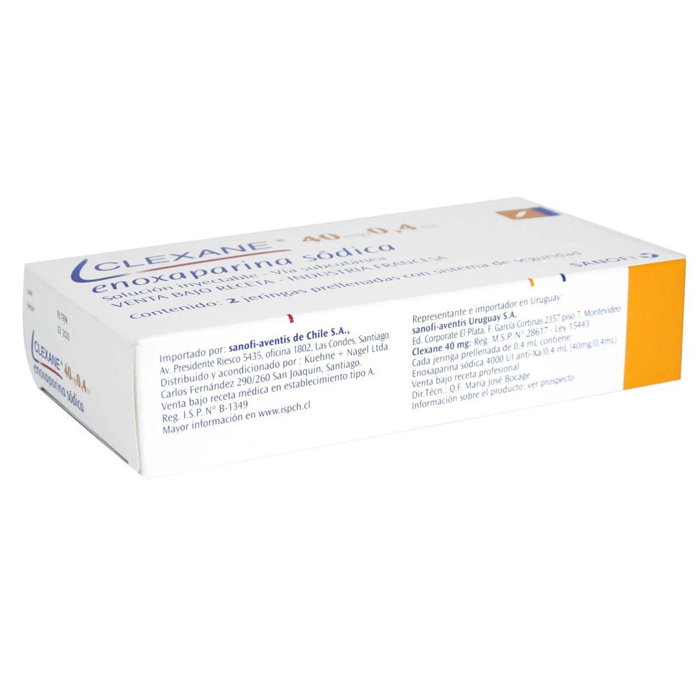 Clexane-Enoxaparina-100-mg-/-mL-2-Jeringas-Prellenadas-40mg/0,4mL-imagen-2