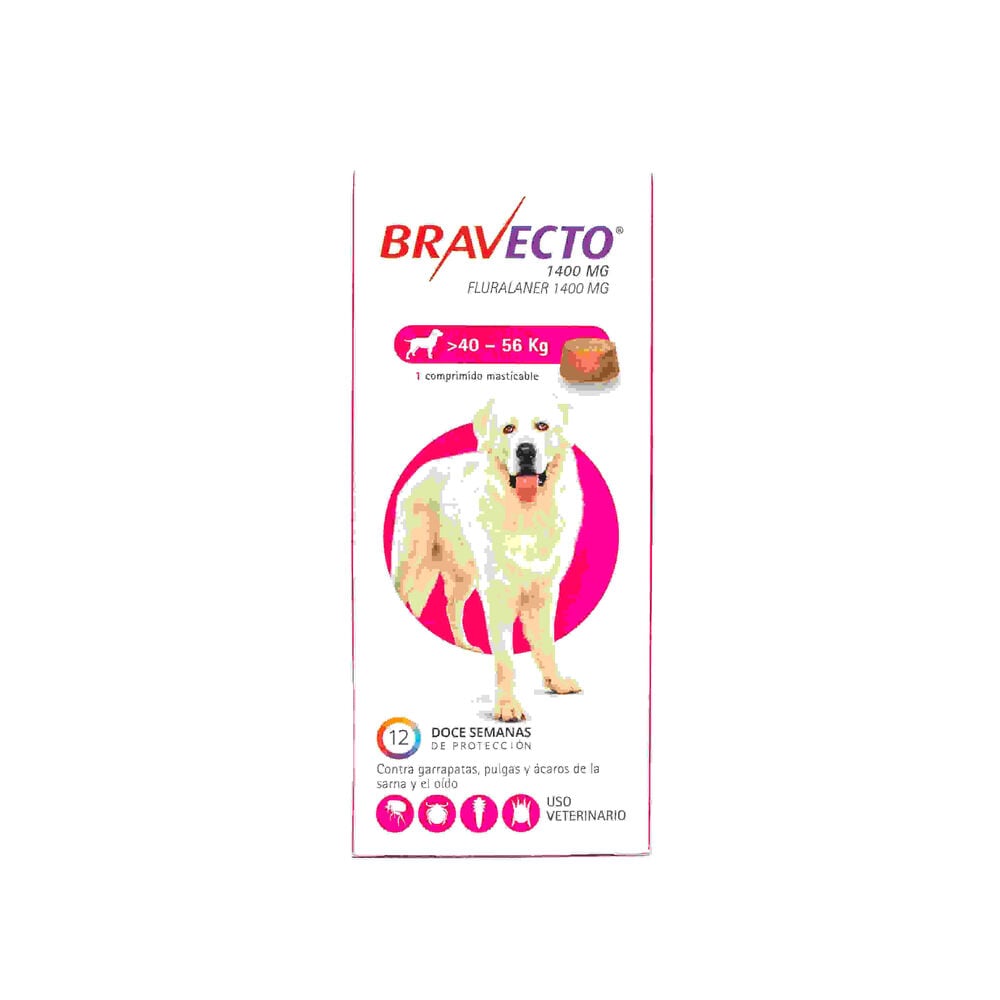 Bravecto-Fluralaner-1400-mg-(40---56-kg)-1-Comprimido-Masticable-imagen