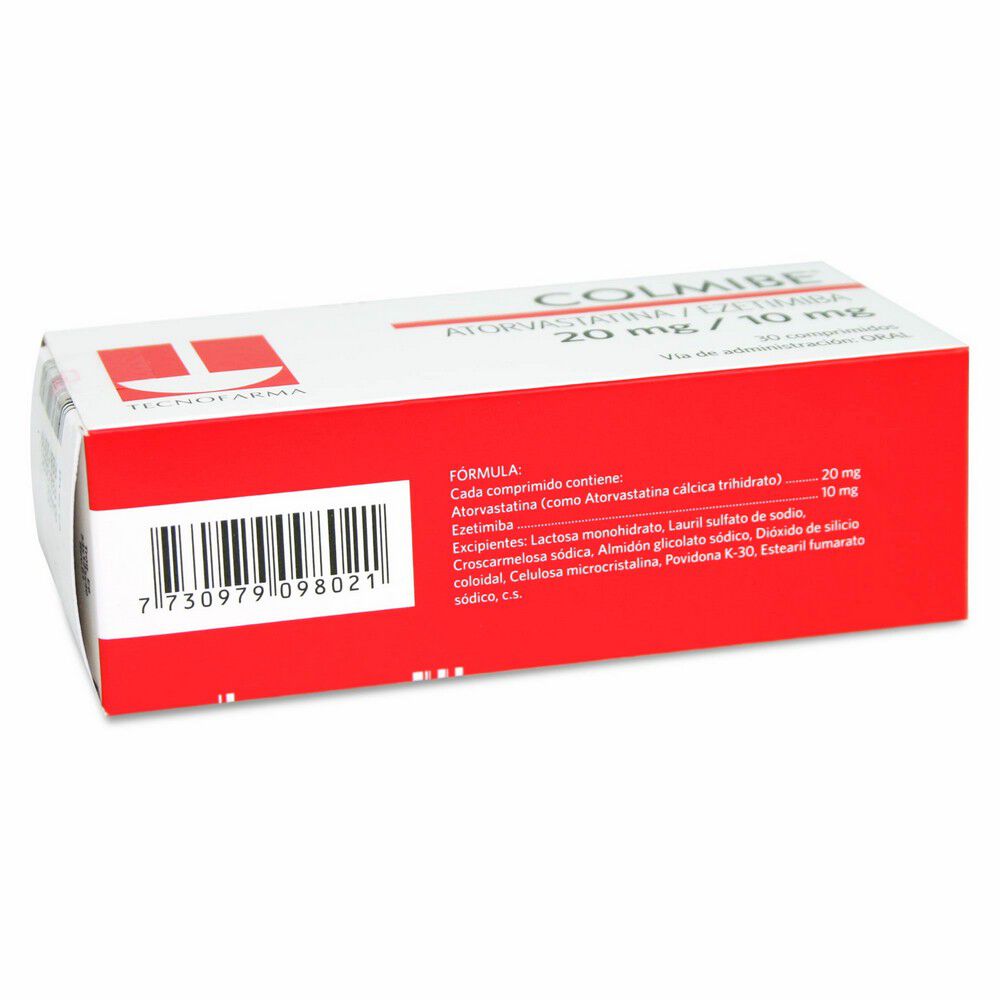Colmibe-Atorvastatina-/-Ezetimiba-20-mg-/-10-mg-30-Comprimidos-imagen-3