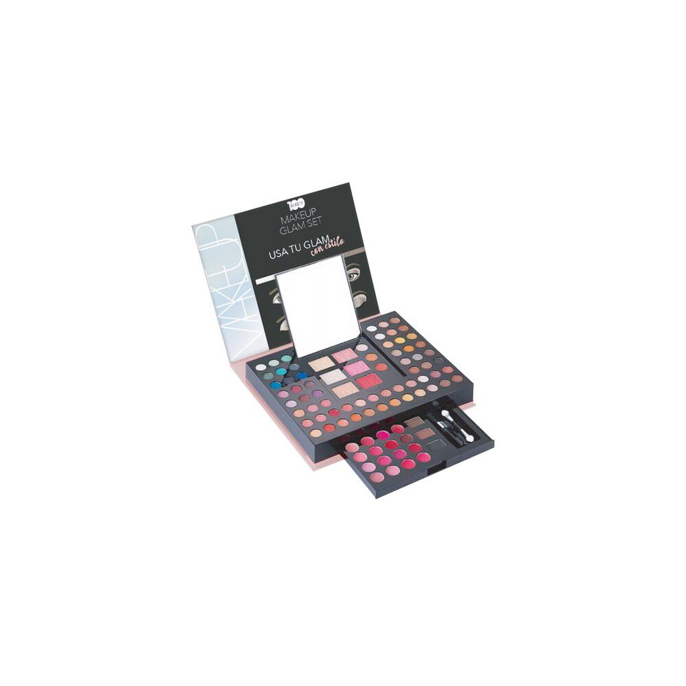 Beauty-100-Book-Set-Maleta-De-Sombras+Rubor+Iluminador+Labial+Delineador-Cejas-imagen-2