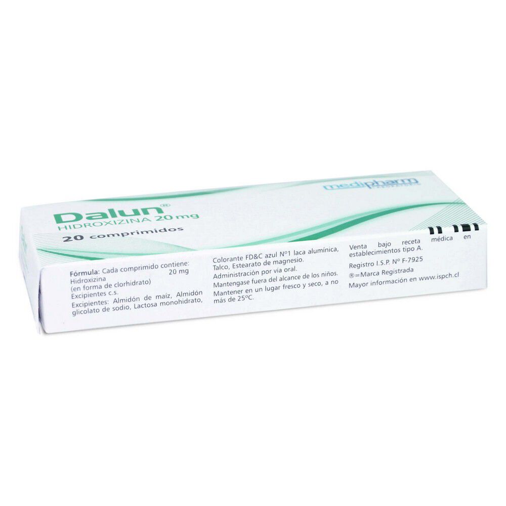 Dalun-Hidroxizina-20-mg-20-Comprimidos-imagen-2