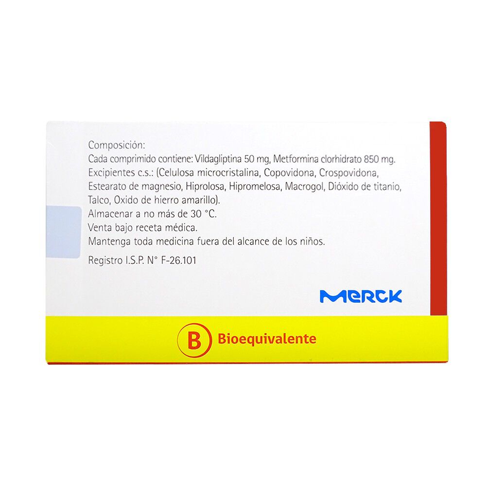 Vildagliptina-50-mg-Metformina-Clorhidrato-850-mg-60-Comprimidos-imagen-2