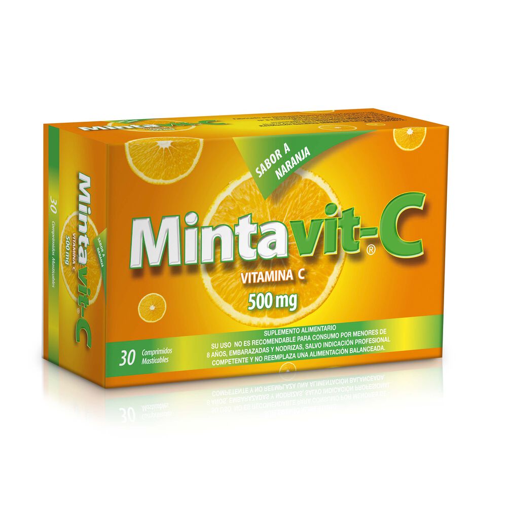 Mintavit-C-Ácido-Ascórbico-500-mg-30-Comprimidos-Masticables-imagen