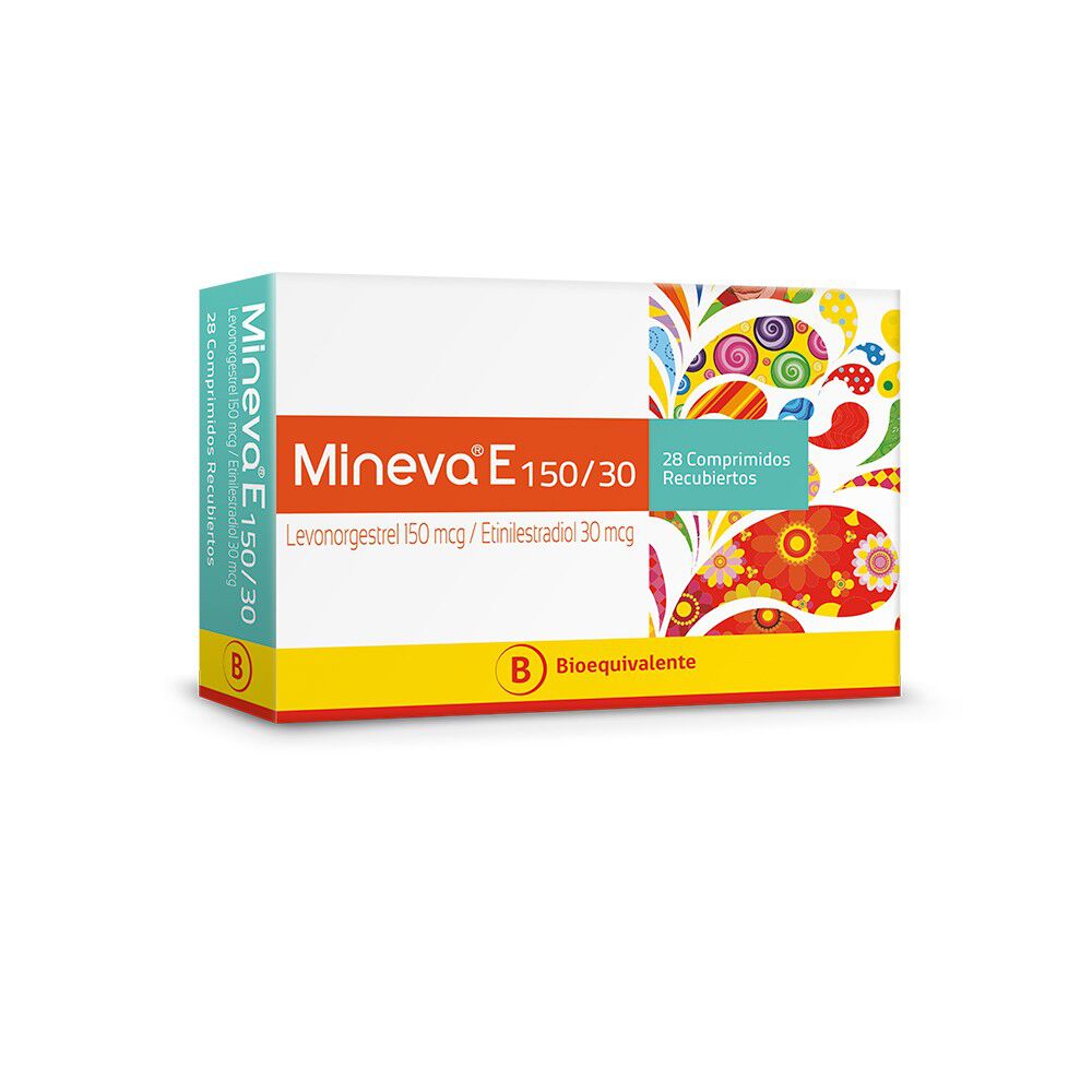 Mineva-E-150/30-Levonorgestrel-150-mcg-Etinilestradiol-30-mcg-28-Comprimidos-imagen-1