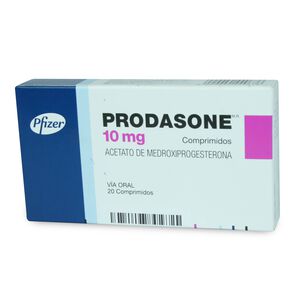 Prodasone-Acetato-de-Medroxiprogesterona-10-mg-20-Comprimidos -imagen