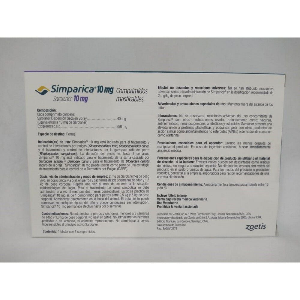 Simparica-Saronaler-10-mg-3-Comprimidos-Masticables-imagen-2