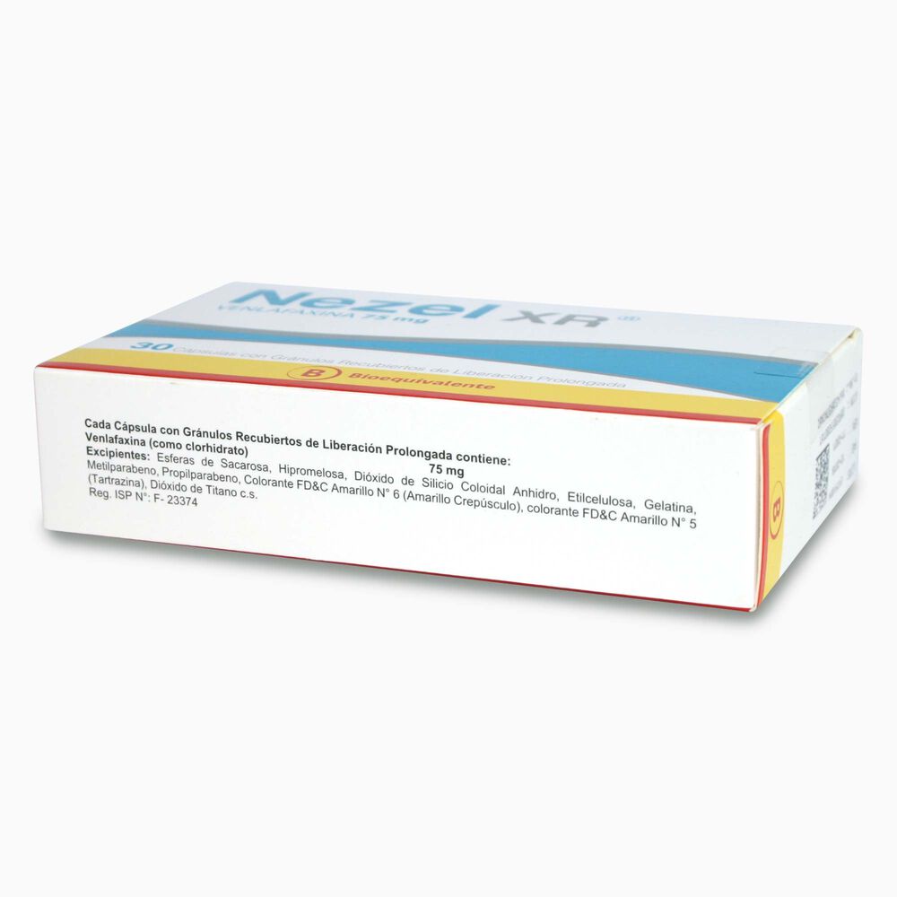 Nezel-XR-Venlafaxina-75-mg-30-Cápsulas-Liberacion-Prolongada-imagen-3