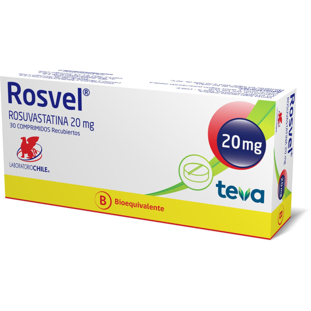 Rosvel-20-Rosuvastatina-20-mg-30-Comprimidos-Recubiertos-imagen