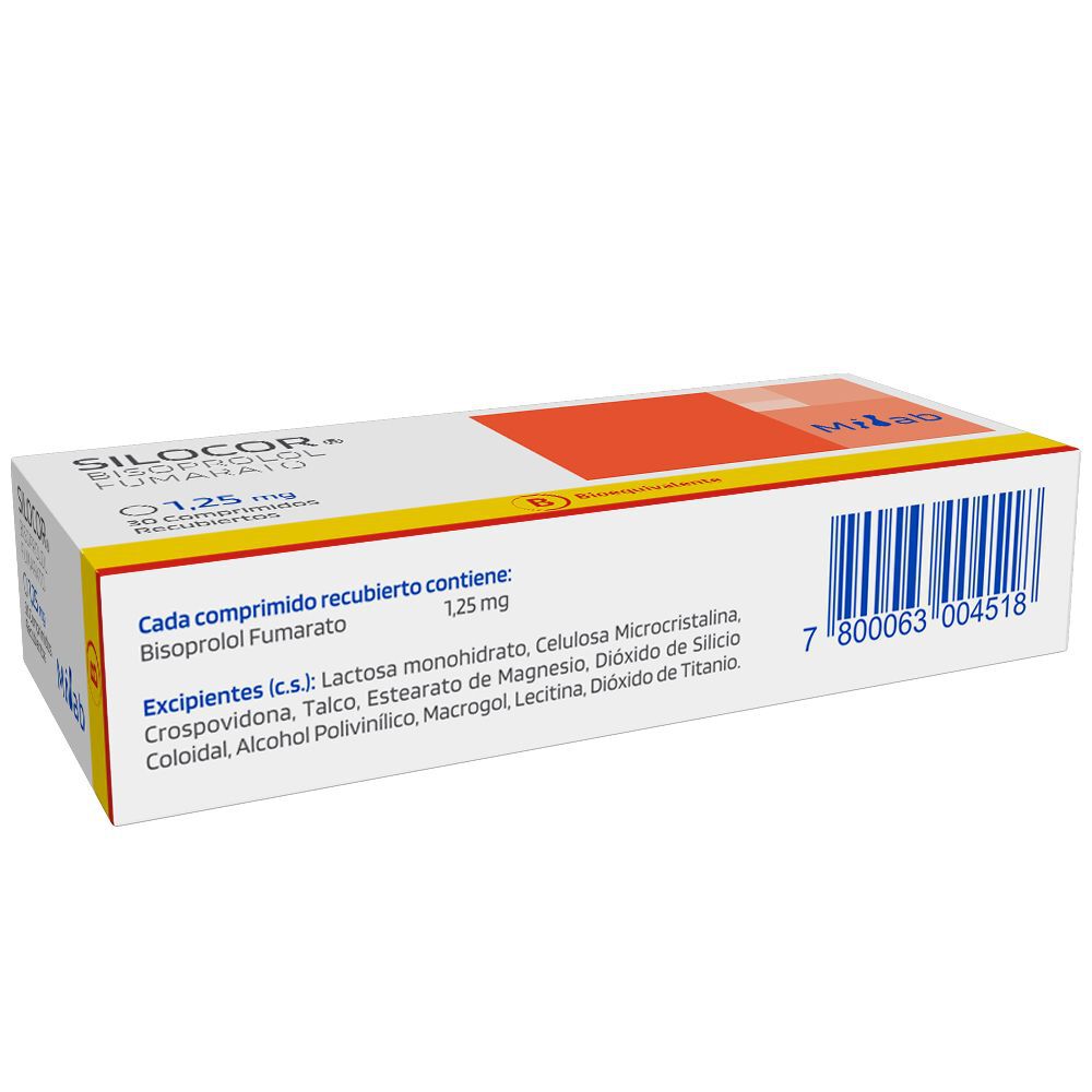 Silocor-Bisoprolol-1,25Mg-30-Comprimidos-Recubiertos-imagen-3