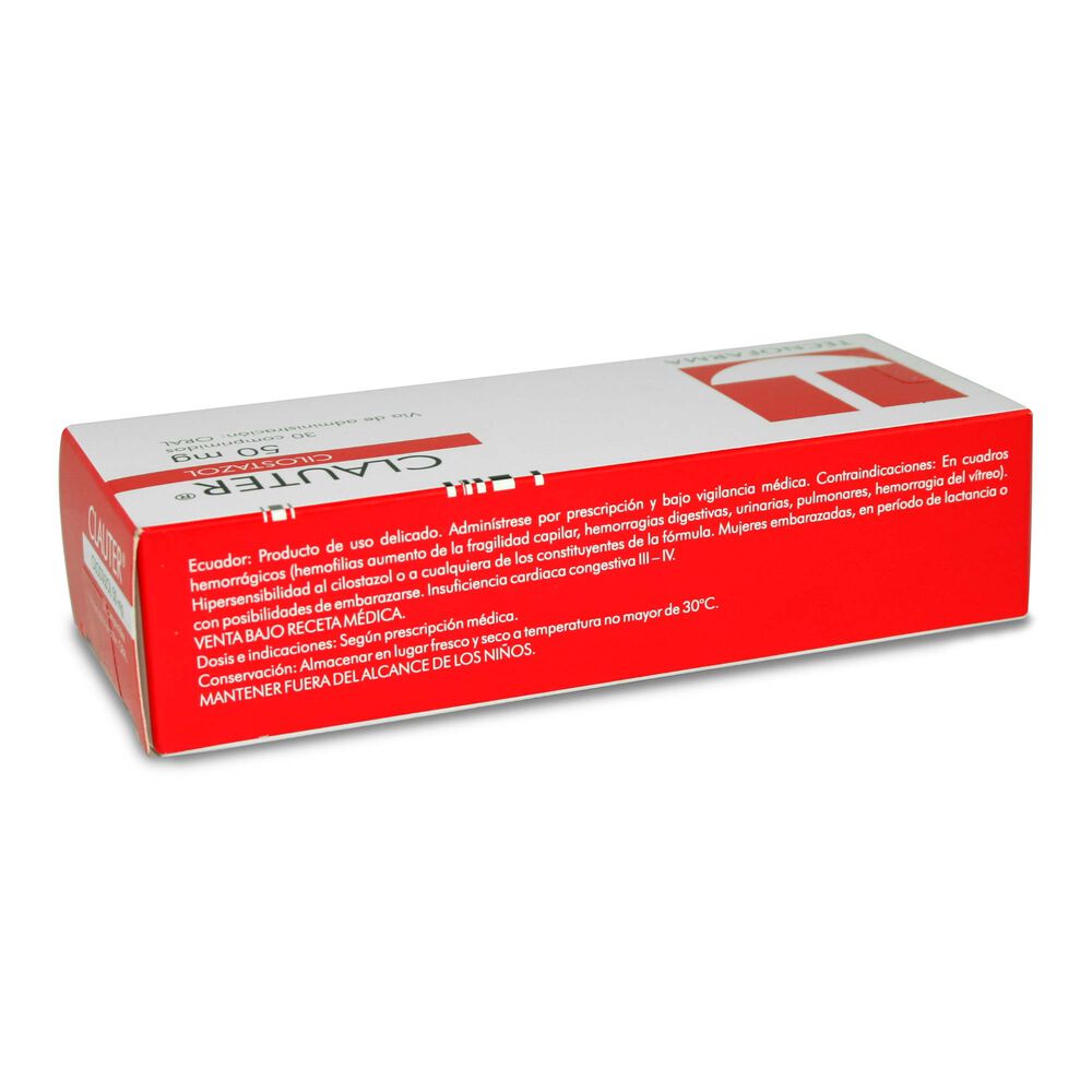 Clauter-Cilostazol-50-mg-30-Comprimidos-imagen-3