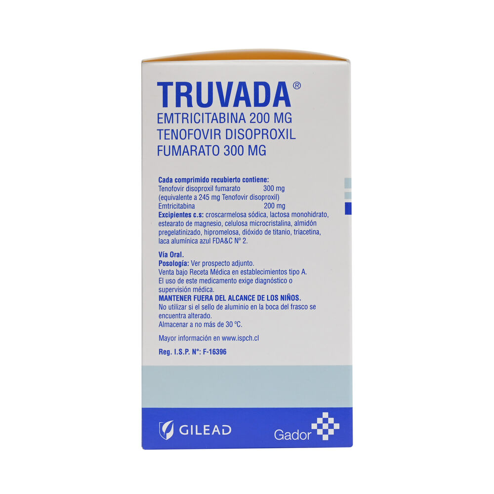 Truvada-Tenofovirl-Disoproxil-Fumarato-300-mg-Emtricitabina-200-mg-30-Comprimidos-Recubiertos-imagen-2