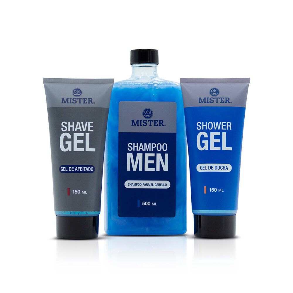 Shower-Gel-Blue-150-mL-+-Shampoo-500-mL-+-Shave-Gel-150-mL-imagen-2