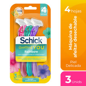 Maquinas-De-Afeitar-4-Hojas-Mango-Antideslizante-X3-Unidades-imagen