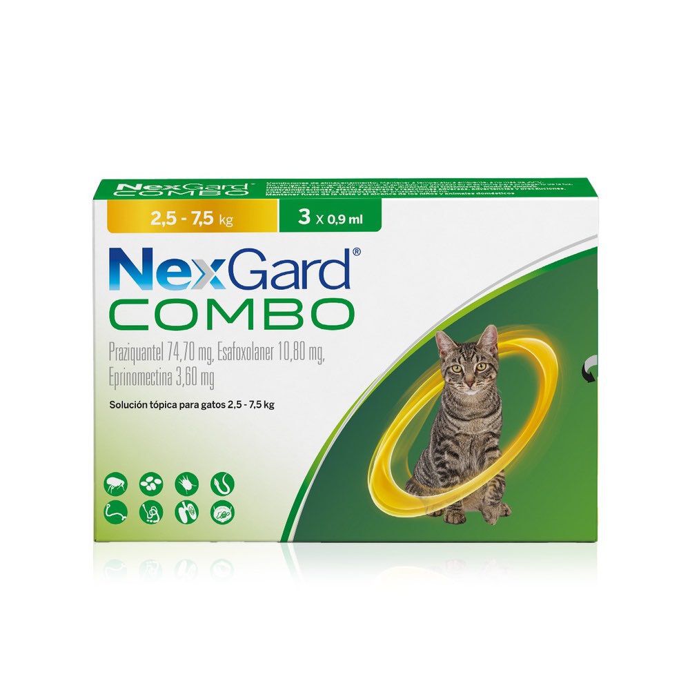 Nexgard-Combo-Para-Gatos-2,5-a-7,5Kg-3-Comprimidos-imagen