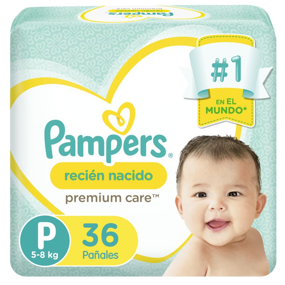 Premium-Care-Recién-Nacido-Pañales-Desechables-P-36-Unidades-imagen-1