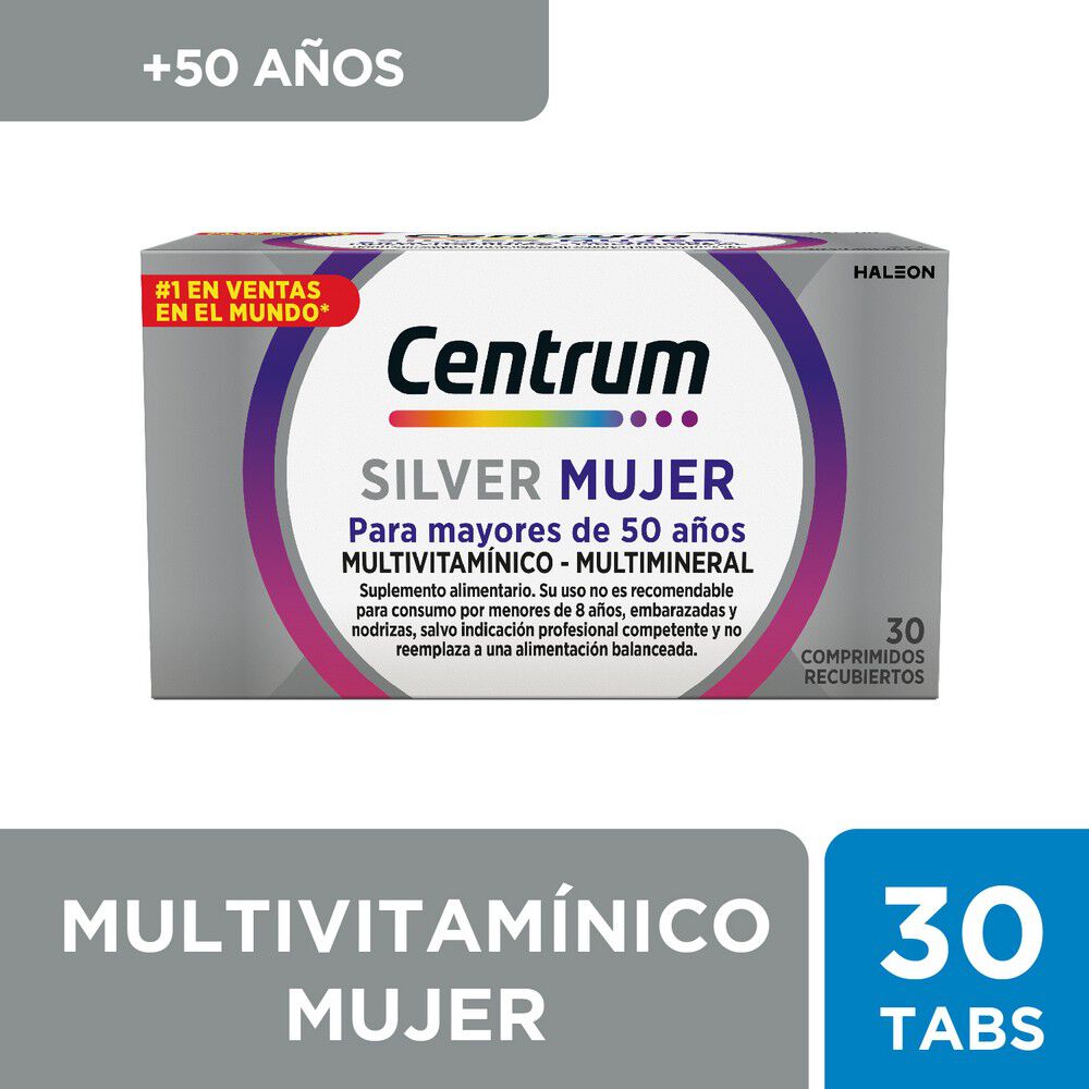 Centrum-Silver-Mujer-Multivitamínico---Multimineral-30-Comprimidos-imagen-1