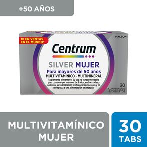 Centrum-Silver-Mujer-Multivitamínico---Multimineral-30-Comprimidos-imagen