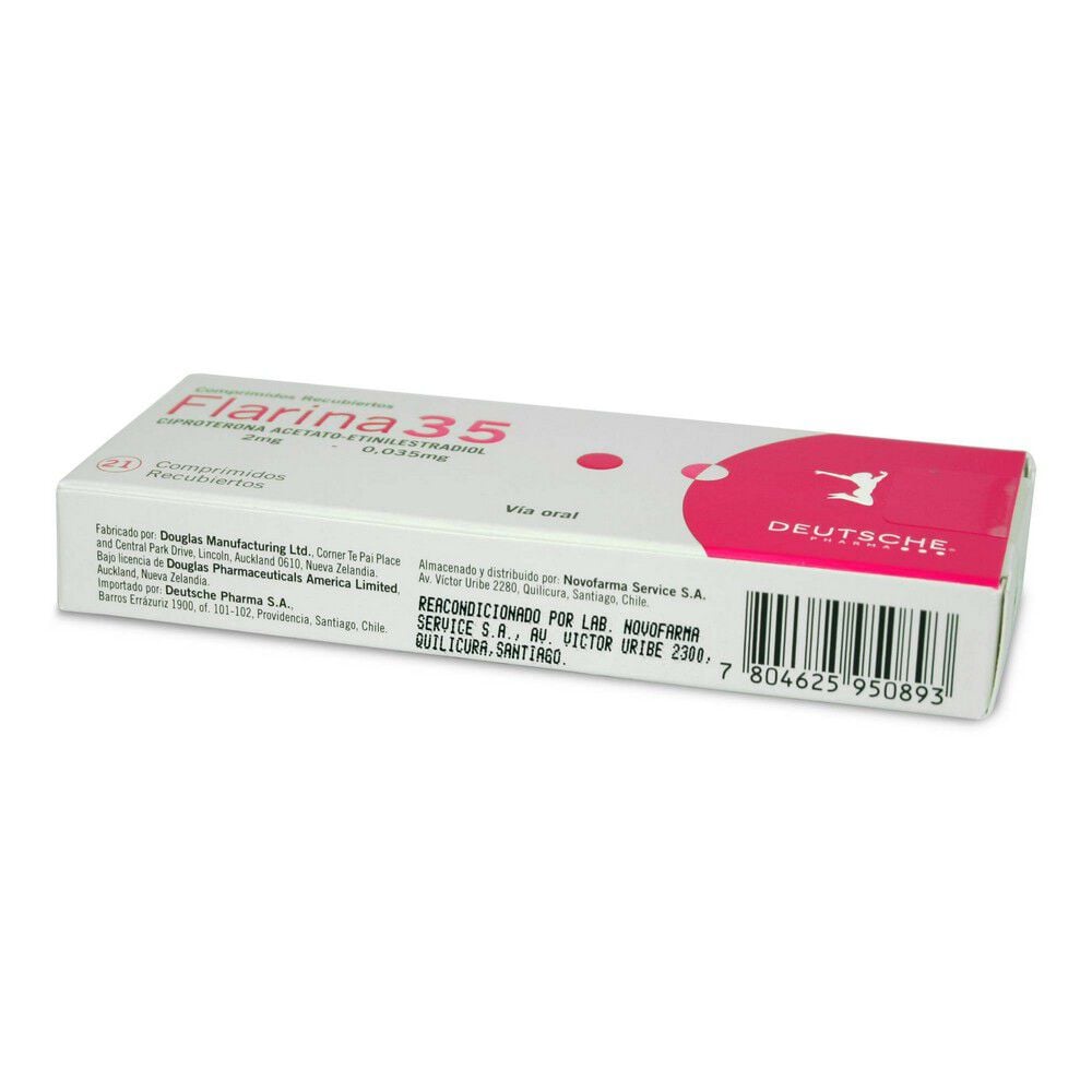 Flarina-35-Ciproterona-Acetato-2-mg-Etinilestradiol-0,035-mg-21-Comprimidos-imagen-3
