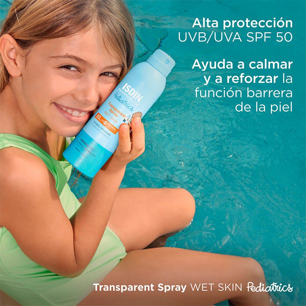 Fotoprotector-Wet-Skin-Transparent-Spray-Pediatrics-Spf-50-Ginger-Cell-Protect-250-mL-imagen-2