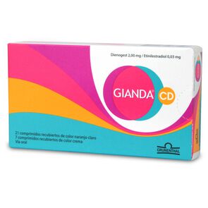 Gianda-CD-Dienogest-2-mg-Etinilestradiol-0,03-mg-28-Comprimidos-Recubiertos-imagen
