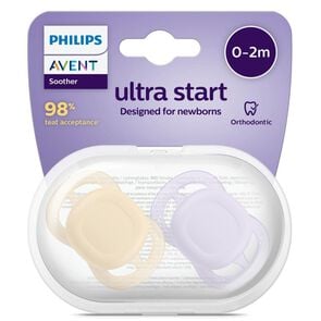 Chupete-Ultra-Start-Scf075/01-0-2M-Naranjo-Morado-imagen