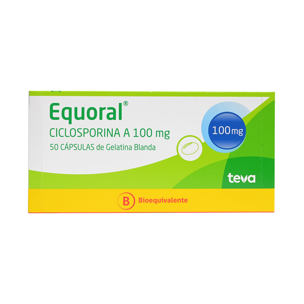 Equoral-Ciclosporina-A-100-mg-50-Cápsulas-de-Gelatina-Blanda-imagen-1