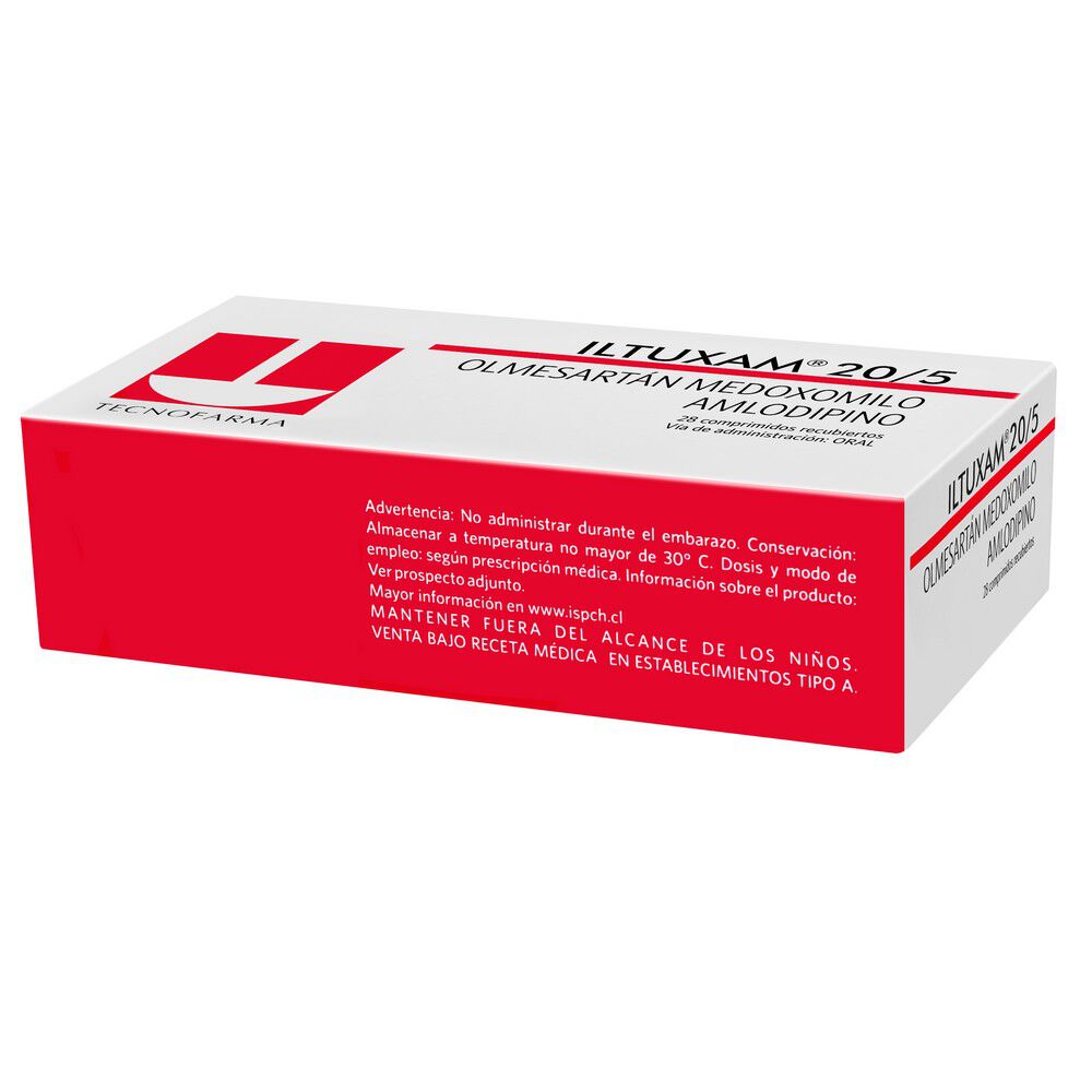 Iltuxam-Olmesartán-Medoxomilo-20-mg-Amlodipino-5-mg-28-Comprimidos-Recubiertos-imagen-3