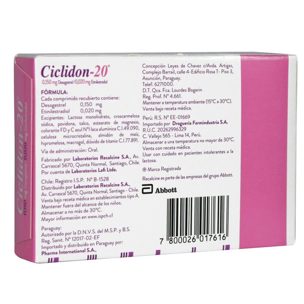 Ciclidon-20-Desogestrel-0,15-mg-Etinilestradiol-0,02-mg-21-Comprimidos-Recubiertos-imagen-2