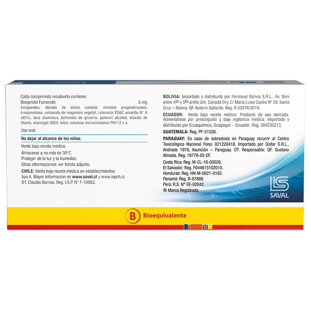 Eurocor-Bisoprolol-5-mg-35-Comprimidos-Recubiertoss-imagen-2