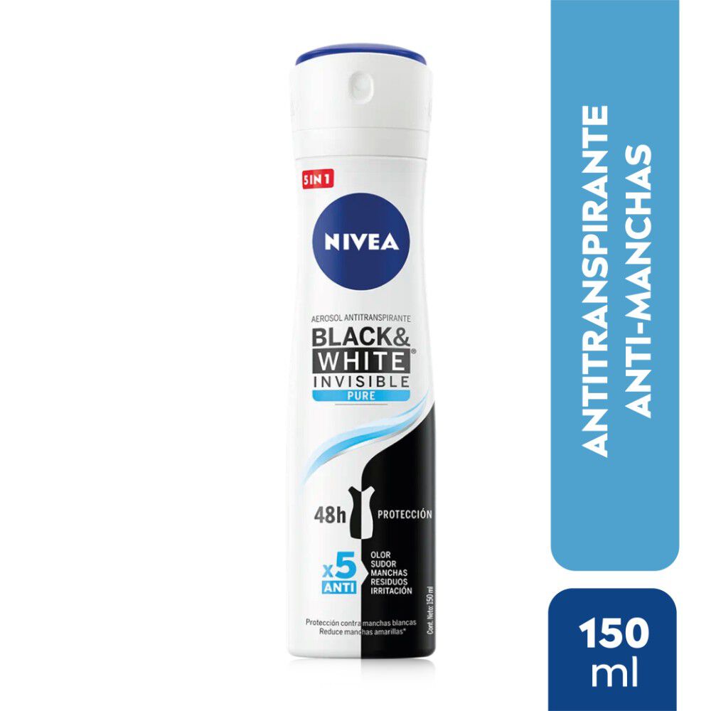 Desodorante-Spray-Invisible-Black-&-White-Pure-150-mL-imagen-1