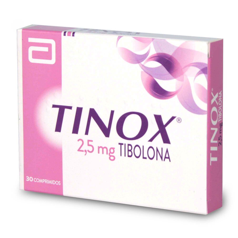 Tinox-Tibolona-2,5-mg-30-Comprimidos-Recubiertos-imagen-1