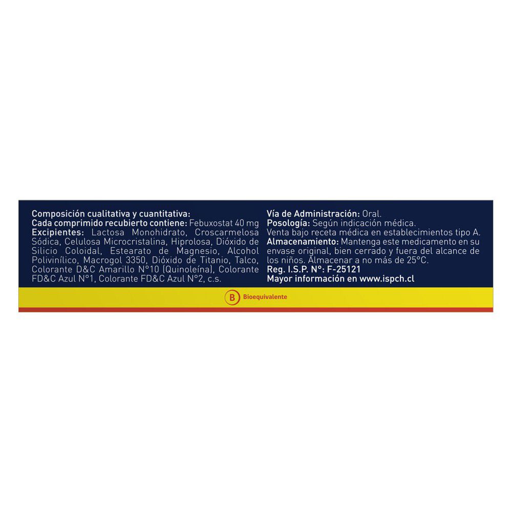 Buxend-Febuxostat-40-mg-30-Comprimidos-Recubiertos-imagen-3