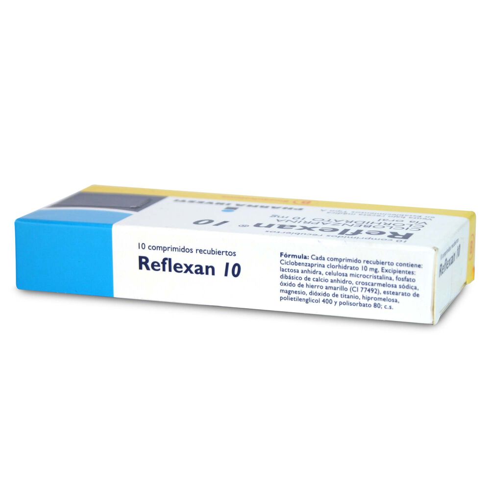 Reflexan-Ciclobenzaprina-10-mg-10-Comprimidos-Ranurado-imagen-3