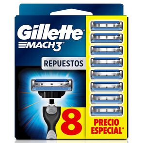 Repuesto-M&aacute;quina-Afeitar-Mach3-8-Uds-imagen