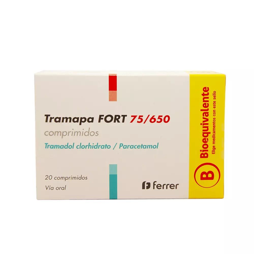 Tramapa-Fort-Tramadol-75-Mg/-Paracetamol-650-Mg,-20-Comp.-Ranurados-imagen