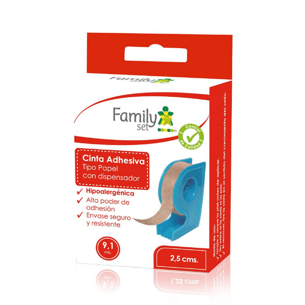 Cinta-Adhesiva-Papel-con-Dispensador-2,5cm-x-9,1mt-imagen