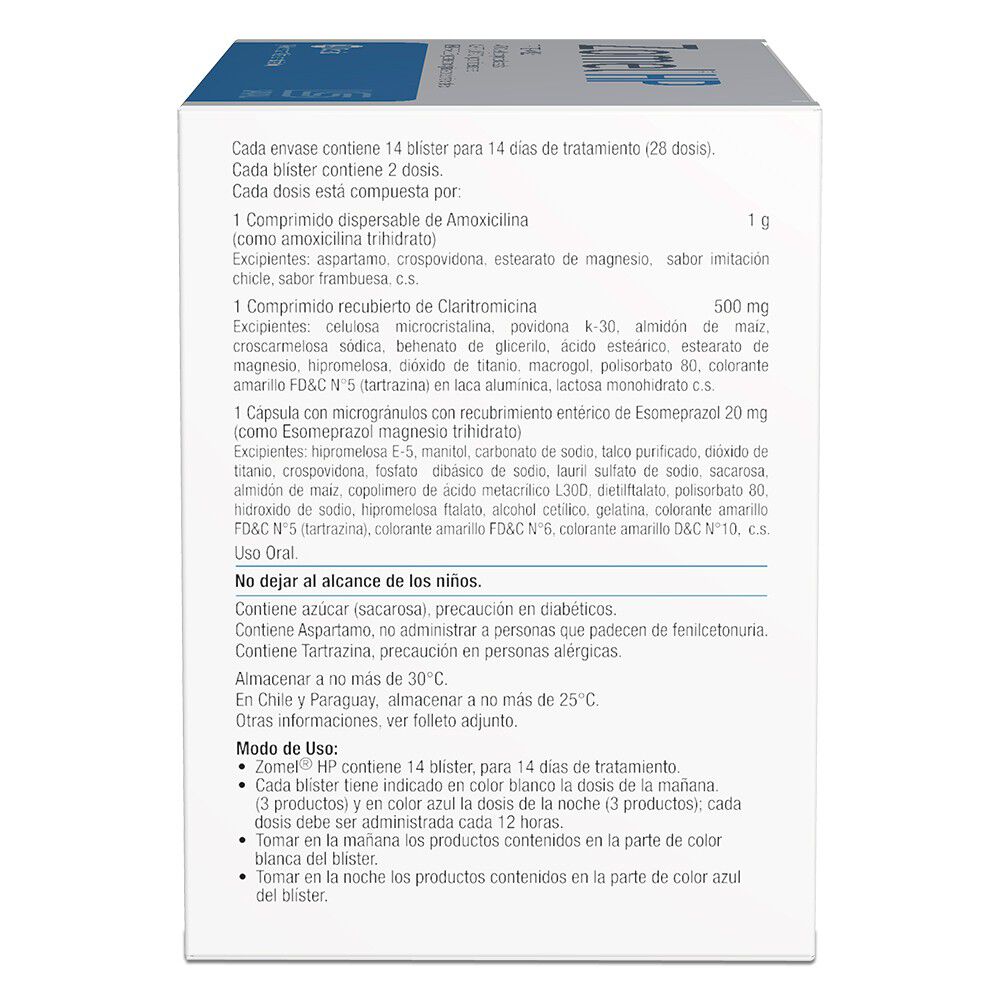 Zomel-HP-Triterapia-Amoxicilina-1-GR-Comprimido-28-Dosis-imagen-2