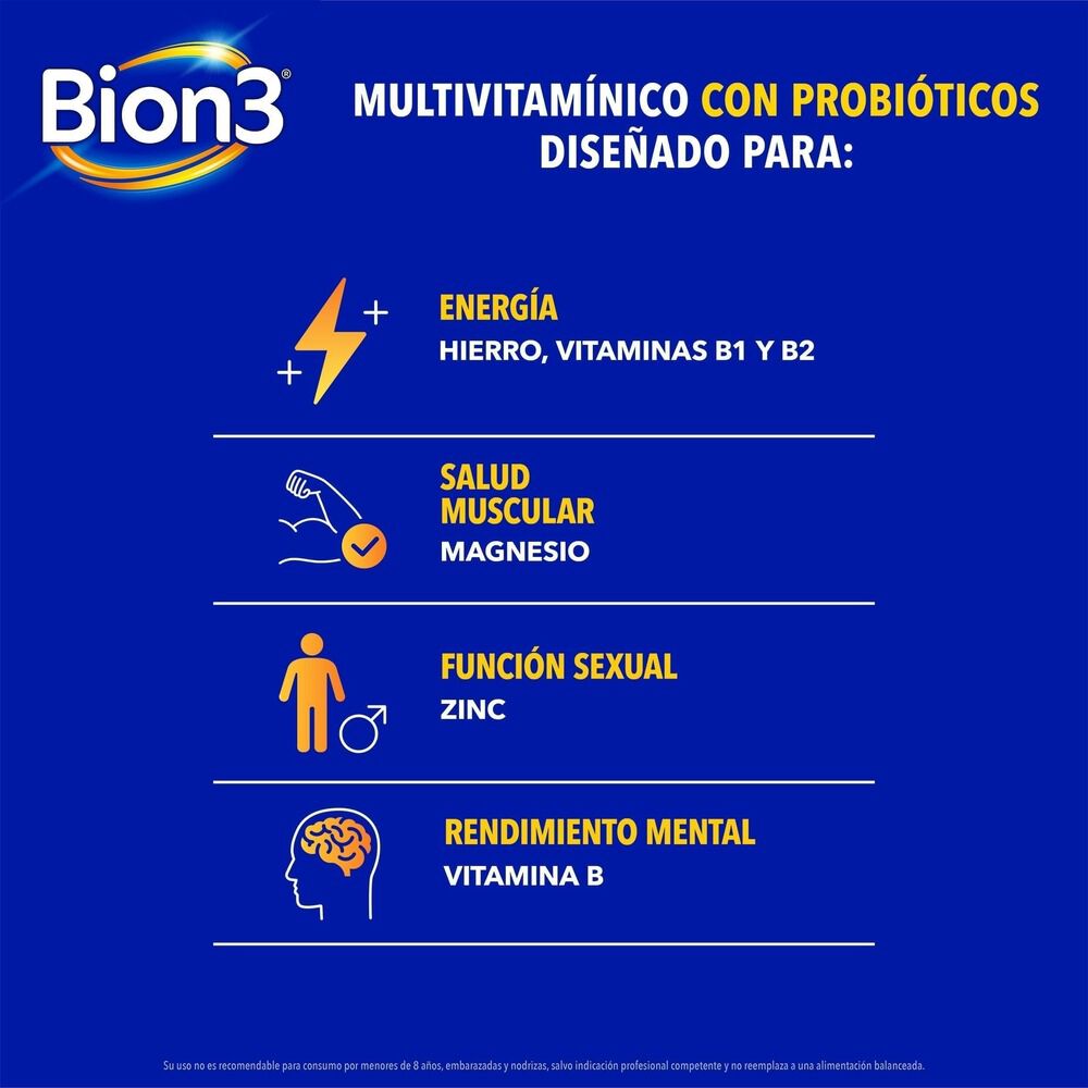 Bion3-Hombre-Multivitamínico-con-Probióticos-30-Comprimidos-imagen-5