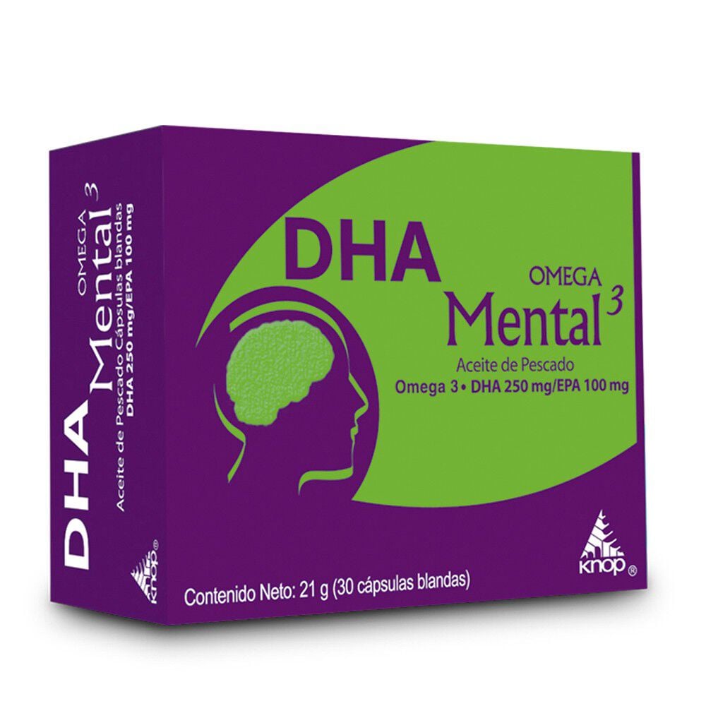 Knop-Dha-Mental-Omega-3-100-mg-30-Cápsulas-imagen