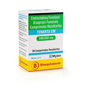 TENARTA-EM-Emtricitabina-200-mg-Tenofovir-Disoproxil-Fumarato-300-mg-30-Comprimidos-Recubiertos-imagen