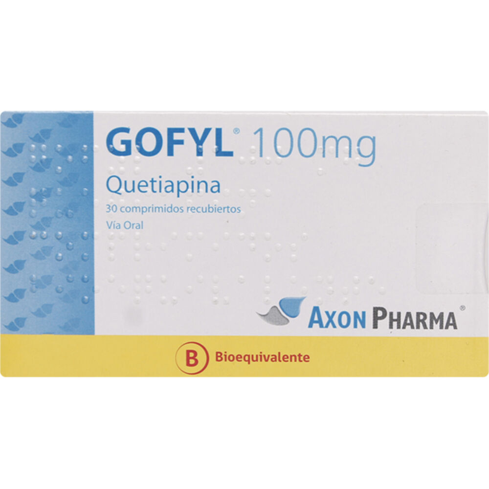 Gofyl-Quetiapina-100-mg-30-Comprimidos-Recubiertos-imagen