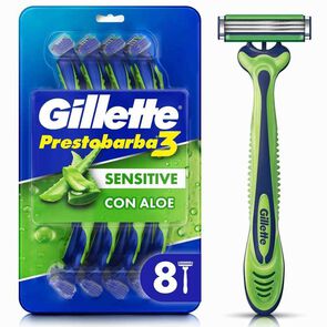 Prestobarba3-Sensitive-M&aacute;quinas-Para-Afeitar-Desechables-8-Unidades-imagen
