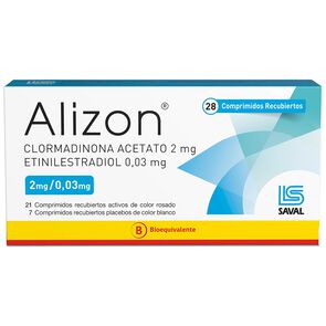 Alizon-Clormadinona-Acetato-2-mg-Etinilestradiol---imagen