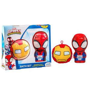 Set-De-Ba&ntilde;o-Infantil-Spidey-Shampoo-3-En-300-Ml-+-Esponja-imagen