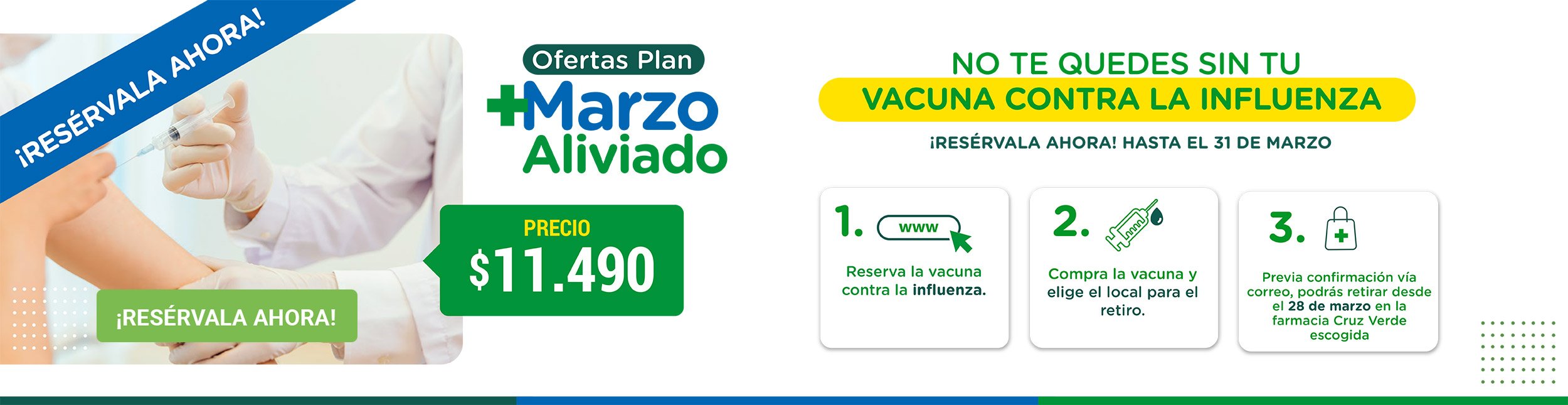 Pre venta Vacuna  en CruzVerde.com y farmacias Cruz Verde