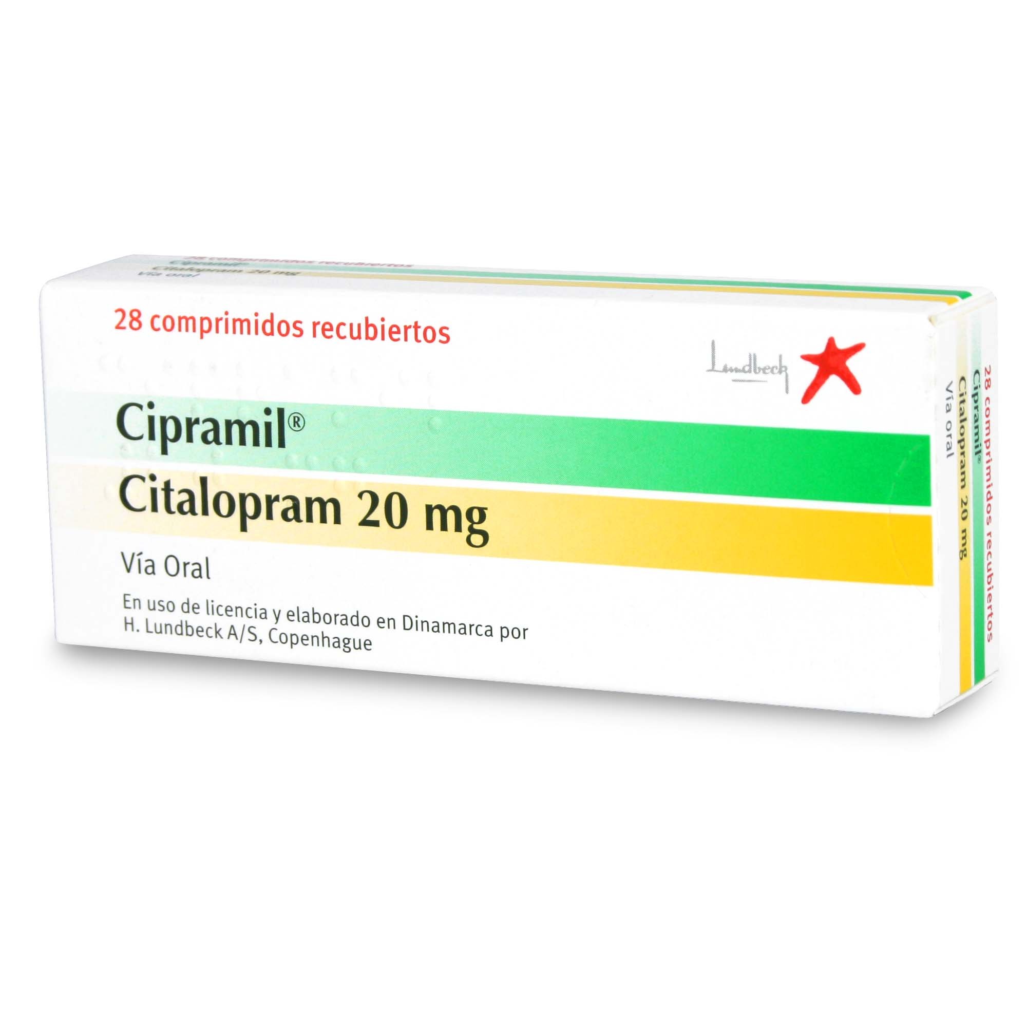 Cipramil Citalopram 20 mg 28 Comprimidos Ranurados | Farmacias Cruz Verde