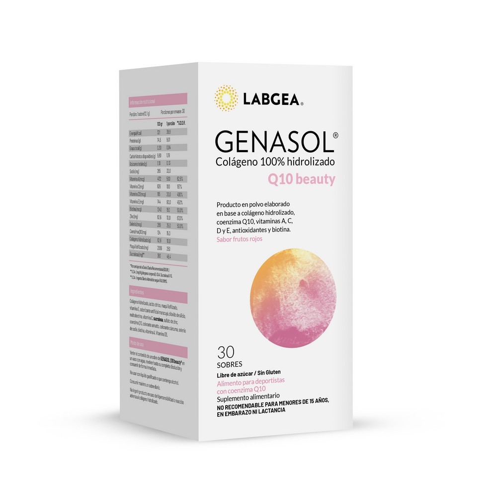 Genasol Q10 Beauty Colágeno Hidrolizado con Q10 y Biotina 10gr