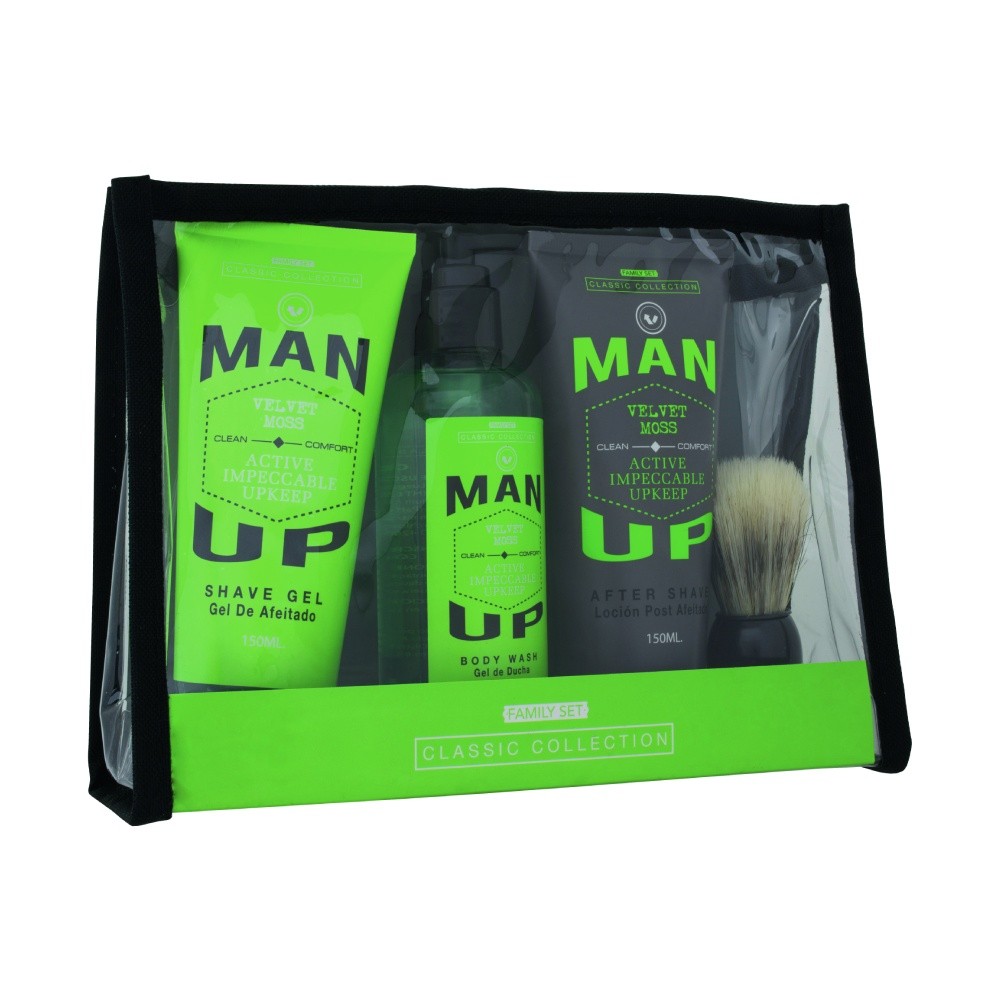 Green Shave Gel + After Shave + Body Wash + Hisopo Farmacias Cruz Verde
