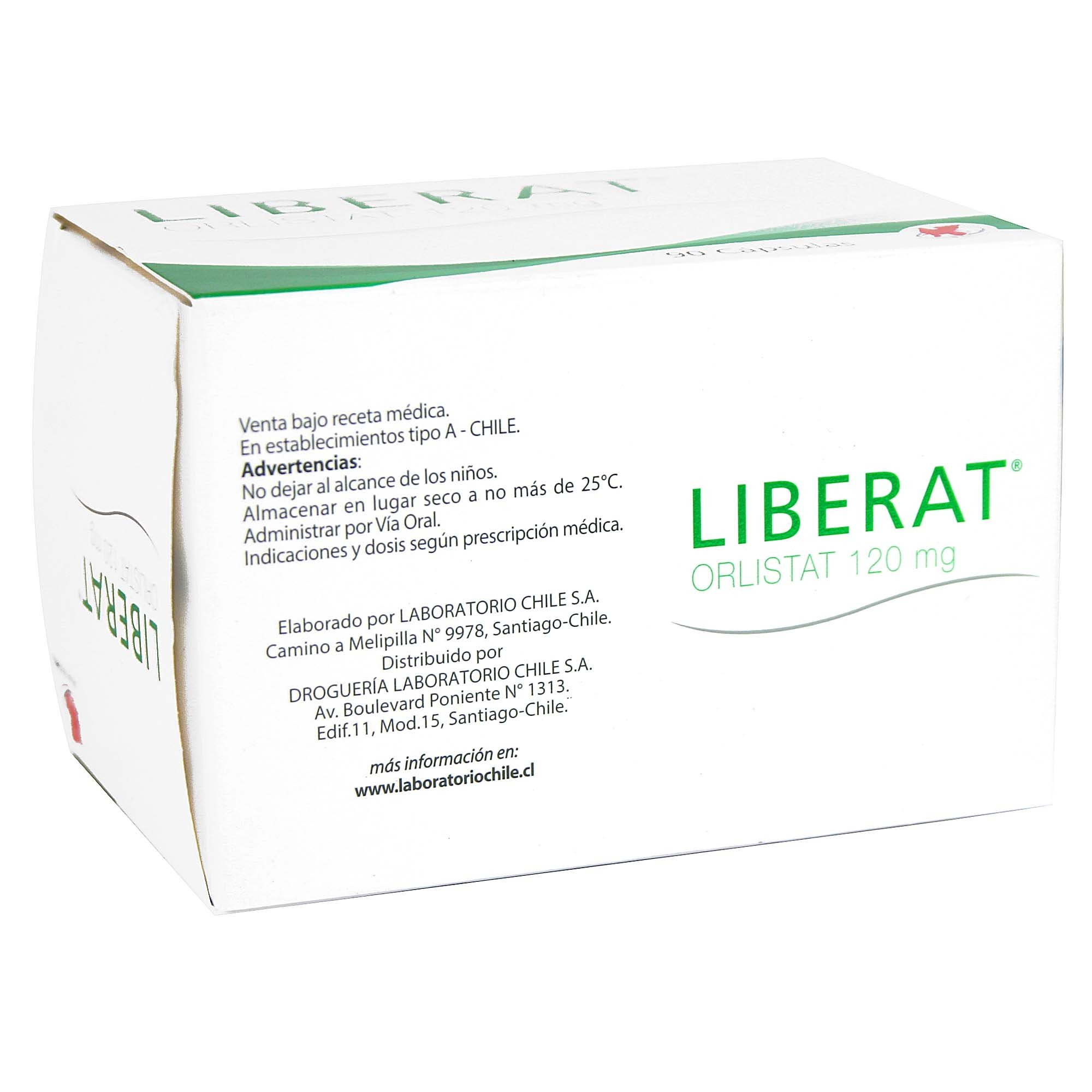 Liberat Orlistat 120 mg 90 Cápsulas | Farmacias Cruz Verde