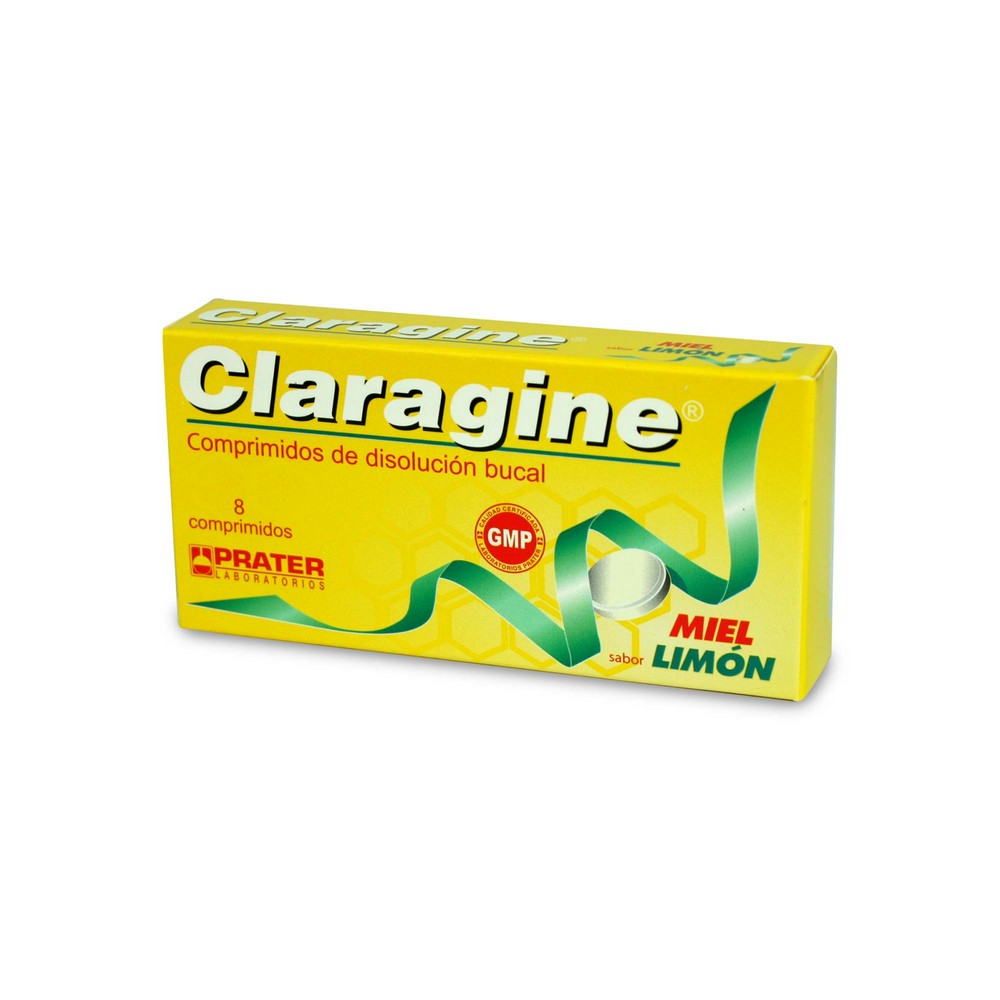 Claragine Cloruro Cetilpiridinio 2,5 mg 8 Comprimidos Farmacias Cruz Verde